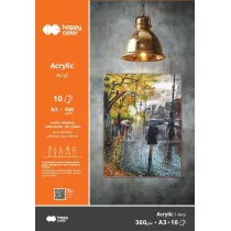 Blok do akrylu Art. A3 360g. 10ark. Happy Color