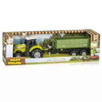 Traktor z przyczep wywrotk rozdrabniacz Daffi