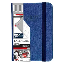 Kalendarz 2027 Rock A7 tygodniowy szafirowy