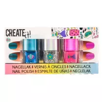 Lakier do paznokci mermaid 3-pak Create It! Canenco