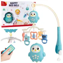 LeanToys Karuzela do ��eczka z lampk� grzechotki Misie