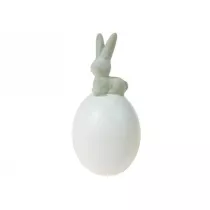Adar Figurka ceramiczna jajko z zaj�cem MIX