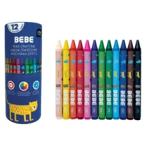 Interdruk Kredki wiecowe 12 kolorw Bebe Kids