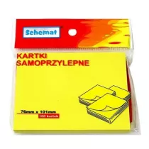 Schemat Karteczki samoprzylepne 76x101mm 100 szt.