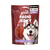 Pan Misko Przysmak dla psa Paski Jerky Kaczka (dorosy) 100 g