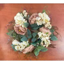 Wianek kwiat�w 8 szt. z materia�u �r. 37 cm