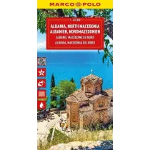 Mapa drogowa Albania Macedonia Pnocna 1:450 000