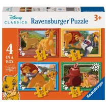 Puzzle 4w1 - Kr�l Lew (12+16+20+24 el.) Ravensburger