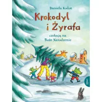 Krokodyl i yrafa czekaj na Boe Narodzenie