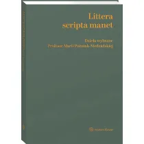 Littera scripta manet Dzie�a wybrane Profesor Marii Po�niak-Niedzielskiej