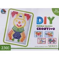 Cabo-Toys Kolorowa Uk�adanka Pinezki Mozaika Kreatywna 230el