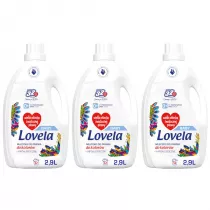 Lovela Baby hipoalergiczne mleczko do prania ubranek niemowlcych i dziecicych do kolorw Zestaw 3 x 2.9 l