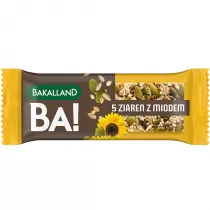 Bakalland Ba! Baton zboowy 5 ziaren z miodem 40 g