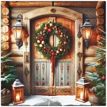 Paw Serwetka Lunch Decor Doorway to Christmas 33x33 20szt./op.