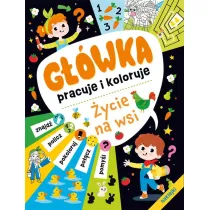 G��wka pracuje i koloruje.  �ycie na wsi