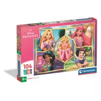 Puzzle 104 Super Kolor Princess Clementoni