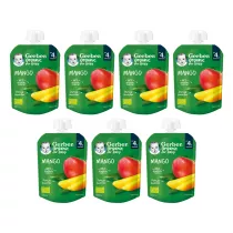 Gerber Organic Deser w tubce mango po 4. miesicu Zgrzewka 7 x 80 g Bio