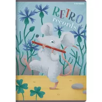 Top-2000 Zeszyt Bookworm/Retro A5 Linia, podwjna kolorowa 32 kartki