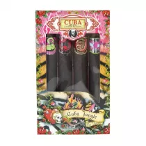 Cuba Original Zestaw wd perfumowanych Cuba Jungle Snake & Tiger & Zebra & Heartbreaker 4 x 35 ml