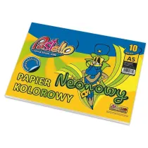 Alfa Pastello Papier kolorowy A5 samoprzylepny neon 10 kartek