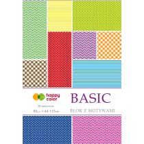 Happy Color Blok A4 z motywami Basic 15 kartek
