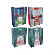 incood. Torba prezentowa z brokatem mix 26x32 cm