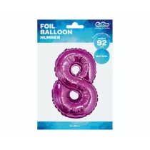 Godan Balon foliowy cyfra 8 FG-C85R8 rowy 92cm