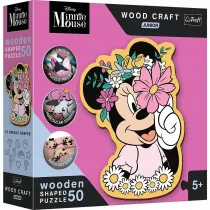Puzzle drewniane 50 W wiecie Minnie TREFL