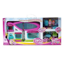 Domek z figurkami i meblami wiato dwik