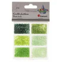 Titanum Koraliki plastikowe 6 rozmiar�w 32g