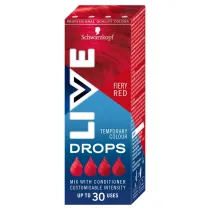 Schwarzkopf Live Drops zmywalna farba do wosw Fiery Red 30 ml