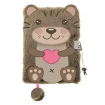 Pami�tnik A5 w�ochacz z k��dk� 3D My Little Friend, Otter 96 kartek