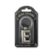 If Silver Letter Keyring - brelok do kluczy litera E