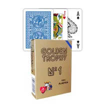 Golden Trophy, karty do gry, niebieskie Pulio