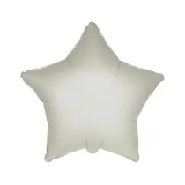 Balon foliowy Gwiazda satynowy pastel kremowy 45cm