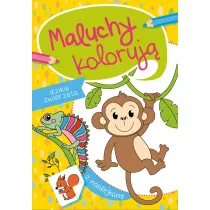 Maluchy koloruj�. Dzikie zwierz�ta. Z naklejkami