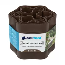 Cellfast Obrzee ogrodowe brzowe 15 cm x 9 m