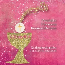 Pami�tka Pierwszej Komunii �wi�tej Na drodze do nieba z b�. Carlem Acutisem