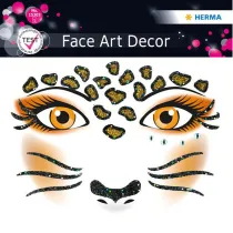 Herma Naklejka Face Art Leopard