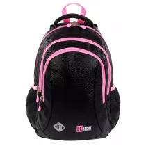 St.right Plecak 3 komorowy 15 cali Black Glitter