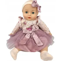 Lalka bobas m�wi i �piewa smoczek + butelka 45cm MarioToys