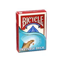 Bicycle Invisible Deck, karty do gry, czerwone