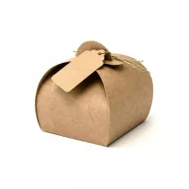 Pudeeczka z zawieszkami 6x6x5,5cm 10szt