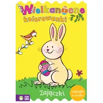 Wielkanocne kolorowanki. Zajczki