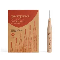 Georganics Szczoteczka mi�dzyz�bowa z drewna bukowego, do w�skich przestrzeni (0,4 mm) 6 szt.