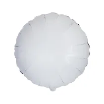 Balon foliowy Okr�g�y bia�y 45cm