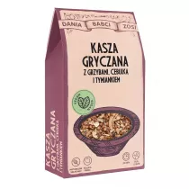 Dania Babci Zosi Kasza gryczana z grzybami, cebulk i tymiankiem