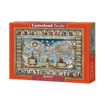 Puzzle 2000 el. Mapa wiata Castorland