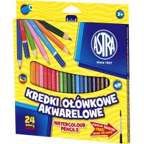 Astra Kredki ołówkowe akwarelowe 24 kolorów