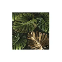 Serwetki Lunch Maki - Monstera on a Golden Graphic Net SLOG050701 33x33 op.20szt